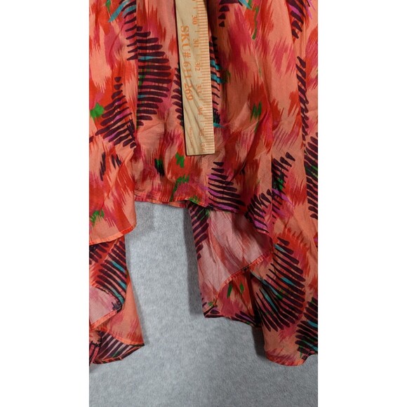 Maria Cher Women Dress Small NWT Smocked Bodice Strapless Asymmetrical Midi - Picture 6 of 9